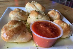 The garlic rolls are very tasty!  at 2 Guys Pizza in Hendersonville