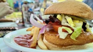 Golden BBQ Chyk’n Sandwhich  at 2 Guys Pizza in Hendersonville