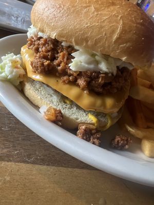 Chili cheese burgers   at 2 Guys Pizza in Hendersonville