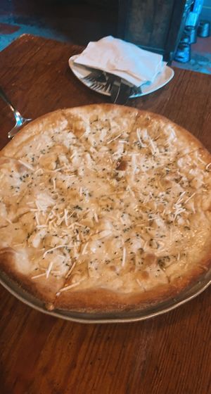 shrimp alfredo pizza  at 2 Guys Pizza in Hendersonville