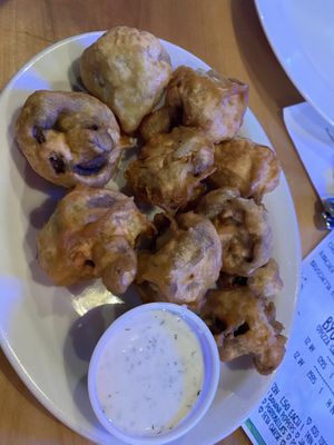 Fried mushrooms  at 2 Guys Pizza in Hendersonville