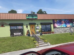 Outside at 2 Guys Pizza in Hendersonville