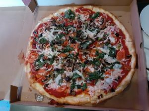 Veggie delight pizza at 2 Guys Pizza in Hendersonville