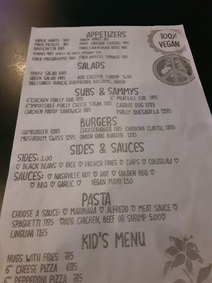 Menu at 2 Guys Pizza in Hendersonville
