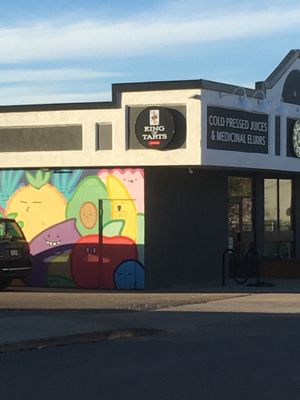 Signage at King of Tarts in Edmonton