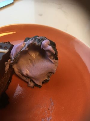 Ube cream puff at King of Tarts in Edmonton