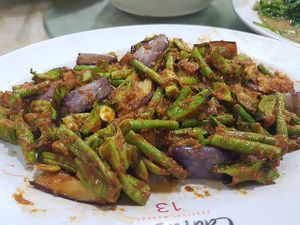 Sambal stir fry at Kuai Le Zhai in Johor Bahru