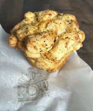 Pull-apart cheese muffin   at The Roxy Cafe in Vernon