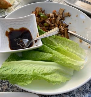 Lettuce wraps with tofu  at My Burma in Davis