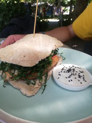 Hamburger vegetale, 7000 clp at Maranta in Pucon