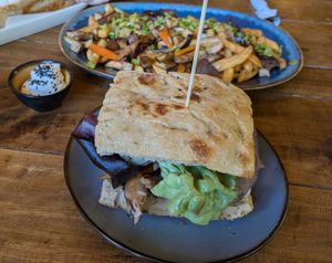 Sandwich #2 & Chorillana at Maranta in Pucon