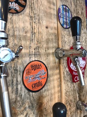 The back wall! at Brass Castle Brewery in Malton