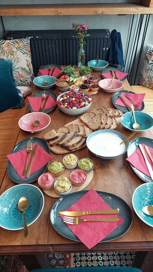 Der Brunch extra für unser Gruppe at Beezou in Dortmund