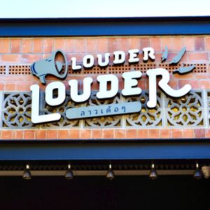 Sign at Louder Louder in Northbridge