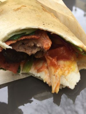 Breakfast wrap  at Loving Hut in Worthing