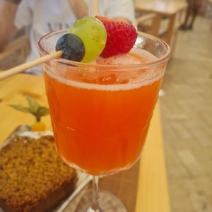 Vegan juice at Nibs Healthy Bar in Menorca