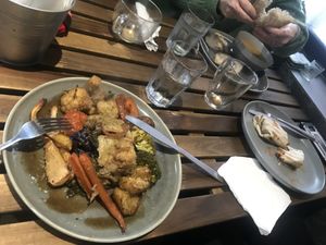 Mushroom Wellington Sunday Lunch  at Divine Wellness in Manchester