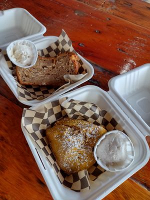Golden Mylk Scone and Banana Bread at SconeGrown in Bellingham