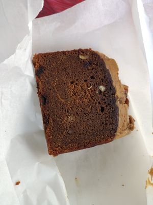 Vegan coffee and pecan loaf at Laurents in West London