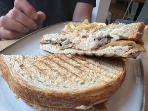 Reuben close up   at Real Roots Cafe in Chattanooga