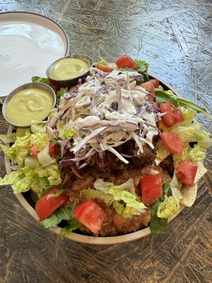Nacho Platter (small)  at Real Roots Cafe in Chattanooga