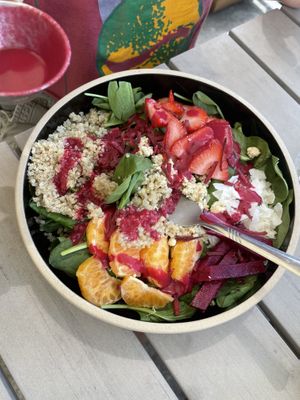 Beet salad   at Real Roots Cafe in Chattanooga