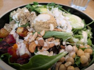 Buddha bowl at Real Roots Cafe in Chattanooga