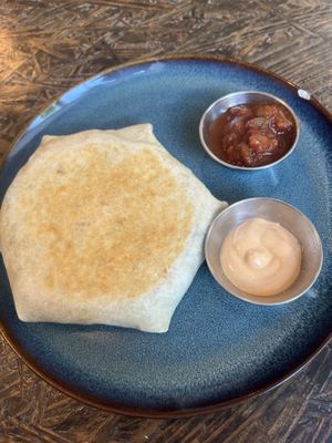 Crunchwrap supreme   at Real Roots Cafe in Chattanooga