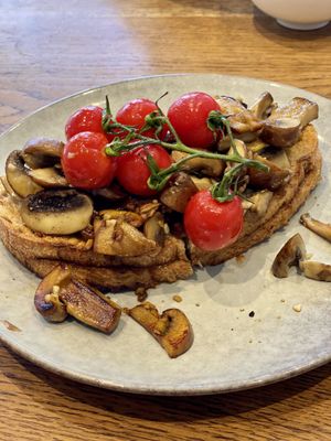 mushrooms on toast  at The Gardent Reigate in Reigate