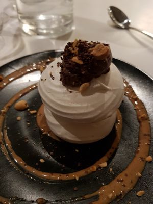 Special dessert at Bonnard in Paris