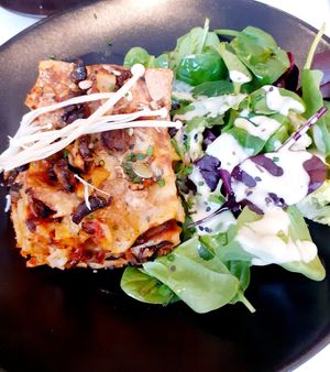 Lasagnes forestières  #Veganuary at Bonnard in Paris