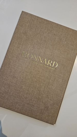 Beautiful menu at Bonnard in Paris