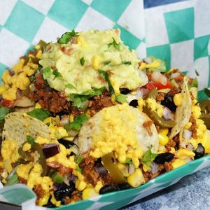 Nachos at Cow's Revenge Vegan in Panama City