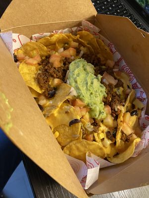 Loaded nachos!   at Cow's Revenge Vegan in Panama City