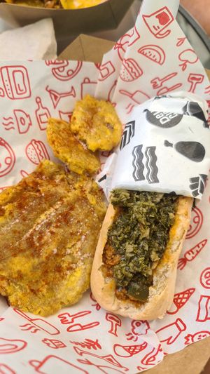 The choripan tableño wasn't that great in taste and the portion too little for $11. at Cow's Revenge Vegan in Panama City