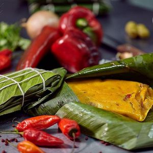 Hallacas at Veggie Queen in Panama City