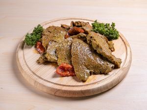 Filetes de seitan (gluten) at Veggie Queen in Panama City