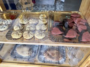 Vegan pastries   at Los Navegantes del Magallanes in Puerto Natales