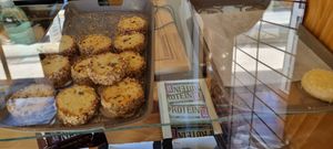 Select of cakes on offer at Los Navegantes del Magallanes in Puerto Natales