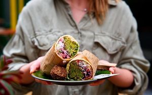 Have you tried our BIG falafel wrap? Twice as much falafel, twice as much love😄 at FLFL - Utrecht in Utrecht