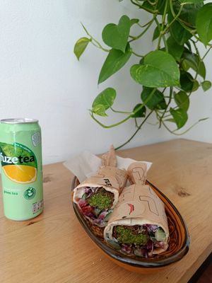 Falafel wrap at FLFL - Utrecht in Utrecht