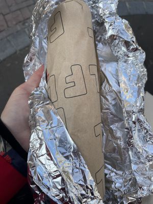 Regular felafel wrap  at FLFL - Utrecht in Utrecht