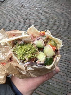 Falafel wrap  at FLFL - Utrecht in Utrecht