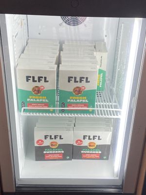 Falafel from their freezer to buy for home  at FLFL - Utrecht in Utrecht