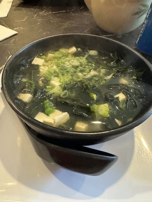 Can’t pass up a vegan miso!  at Saki House in St Thomas