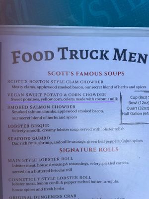 Vegan sweet potato corn chowder at Downtown Farmers Market - First St in San Jose