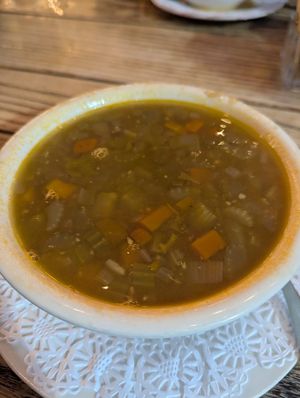 Lentil soup at The Greek in Ventura