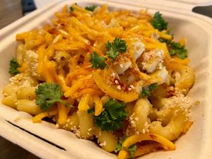 Mac 'n Cheese at The Global Vegan Cafe  in Poughkeepsie