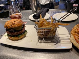 Beyond burger with vegan mozzarella  at Yard House in Hanover