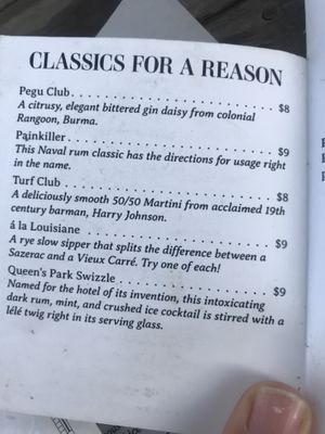 Cocktails at Sea Wolf Tybee in Tybee Island